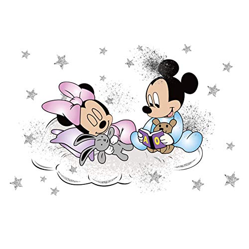 Kibi Wandtattoo Mickey Mouse Wandtattoo Mickey und Minnie Wandaufkleber Mickey Mouse wandsticker Mickey Maus Wandsticker Kinderzimmer Micky Mouse Aufkleber Wanddeko Wandsticker Minnie Maus von Kibi Store