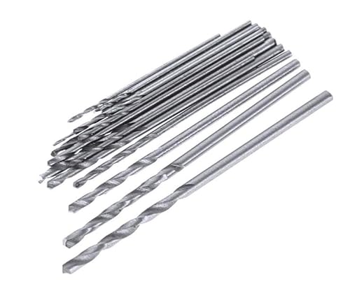 Mini-Mikro-Bohrer-Set, 20-teilig, HSS-Mini-Handbohrer-Set, 0,3–1,6 mm Schaft, Spiralbohrer, Präzisionsbohrer, DIY-Kit, rotierende Handwerkzeuge, Zubehör für filigrane manuelle Arbeiten, Bohren von von kiki fancy