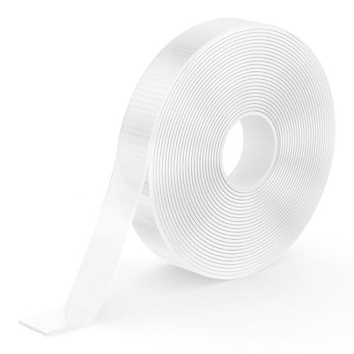 kinkaivy 5 Meter Updated Doppelseitiges Klebeband,Double Sided Tape für Teppich, Foto Wand,1MM (Dicke) x 13MM (Breite) x 5M (Länge) von kinkaivy