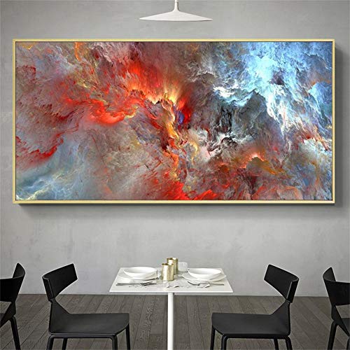 DIY 5D Diamant Painting nach Zahlen Kits,Diamond Painting Set Voll Abstrakte Wolke Große Bilder Diamant Gemälde Full kristall Strass Kreuzstich Stickerei für Home Wall Décor-Round drill,30X60cm von kinntn