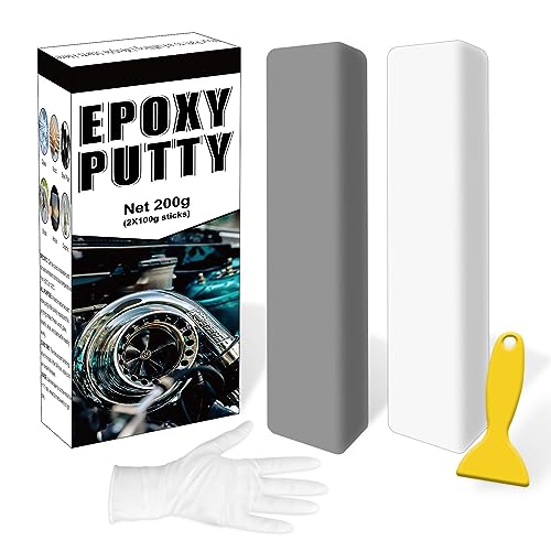 kintsukuroi Epoxy Kitt, 200g Epoxy Wood Filler, 2 Part Epoxy Metal Kitt, Plastic Glass, Epoxy Putty, 200g Epoxidharz Knete(Grau) von kintsukuroi