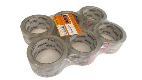 kippen 9004T2 Klebeband, 6 Rollen, transparent, 66 m x 50 mm. von kippen