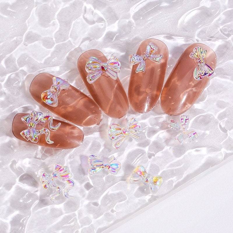 5x Schleife Nagel Charms, Nail Art Charm, Dekoration von kittynailcharm