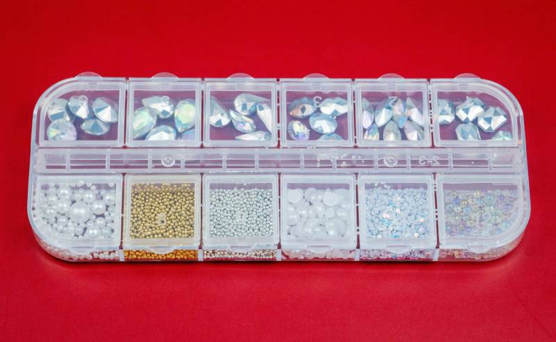 strass Nagel Charm Box, Dekoration, Nail Art Charms von kittynailcharm