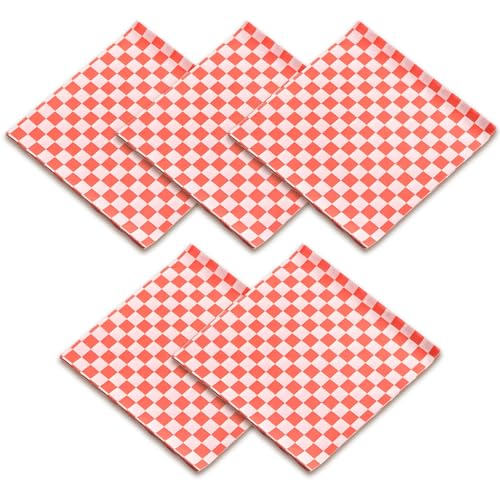 100 x fettdichte Papierbögen, lebensmittelechtes Geschenkpapier für Leckereien/Grillen, Sandwich, Hamburger, Reste, Geschenkverpackungstücher, 18 x 18 cm von kitudaty