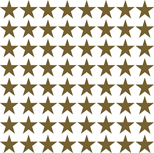 Kleberio® 135x Klebesterne Farbe: gold GROßE: 15 mm Aufkleber Sterne PVC-Spezialfolie von ORAFOL selbstklebend glänzend Für den Innen- und Außenbereich geeignet von kleberio