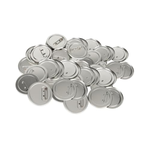 kowaku 100 Stück Blanko-Button-Abzeichenteile, Anstecknadeln, Buttonteile, Knopfherstellungszubehör für Heimwerker, Basteln, Künstlerbedarf, Souvenirs, 75 Mm von kowaku