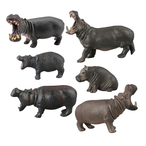 kowaku 6 Stück -Figuren, Tiere, Figur, Tischdekoration, Partygeschenk, Statue, realistisches, solides -Modell für Kinder von kowaku