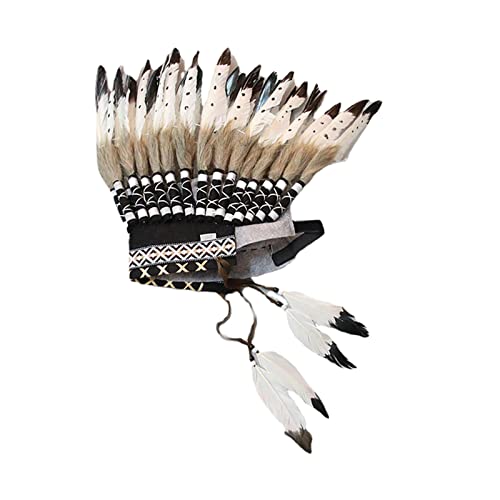 kowaku American Chief Indian Native Hat Feather Headdress für Halloween Karneval von kowaku