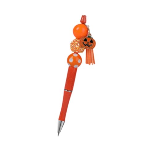 kowaku Perlenstift, Kugelschreiber, praktischer, einfach zu verwendender Halloween-Bastelstift, Halloween-Geschenk, Halloween-Stift für zu Hause, Orange von kowaku