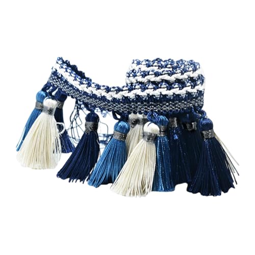 kowaku Polyesterfransen, Fransenbesatz, Quaste, Spitzenbesatz, Polyesterquaste zum Quilten, Blau kowaku Polyesterfransen, Fransenbesatz, Quaste, Spitzenbesatz, Polyesterquaste zum Quilten, Blau von kowaku