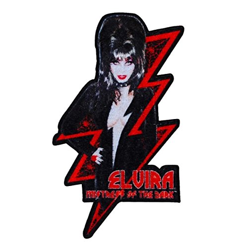 Elvira Red Bolt Patch Aufnäher Bügelbilder von kreepsville 666