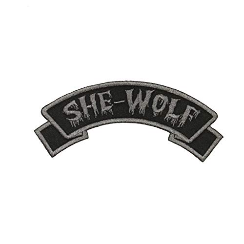 She Wolf Arch Patch Kreepsville 666 Werwolf Tag bestickt Iron On Applique von kreepsville 666