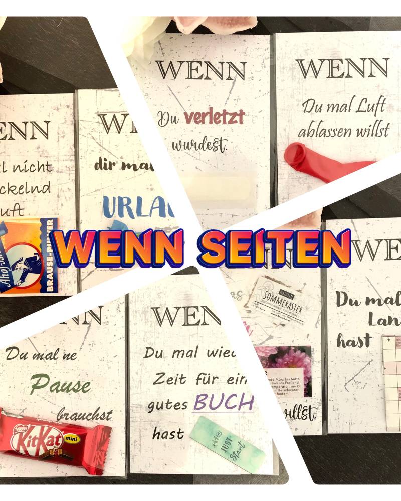 Wenn-Seiten, 8 Ergänzungsseiten Zu Meinen Wenn-Boxen, Austausch Seiten, Zusatzseiten, Seiten von kresihandmade