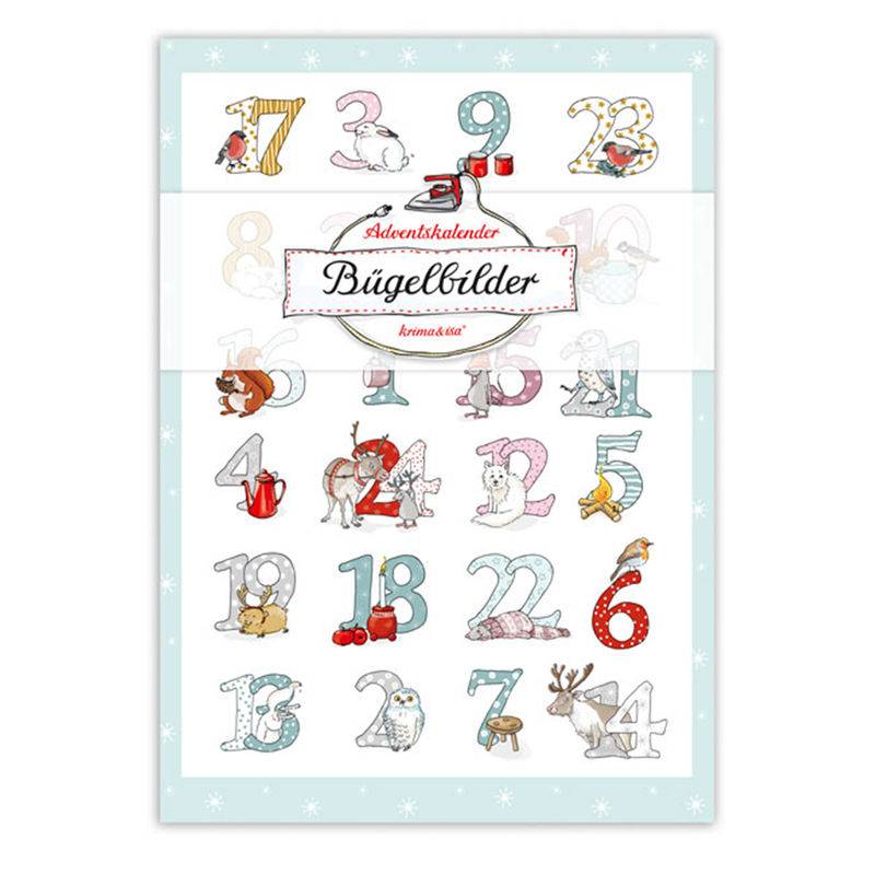 Bügelbild-Adventskalender Schneetiere von krima & isa