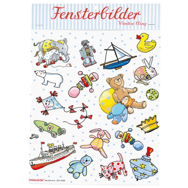 Fensterbilder Toys In Bunt von krima & isa