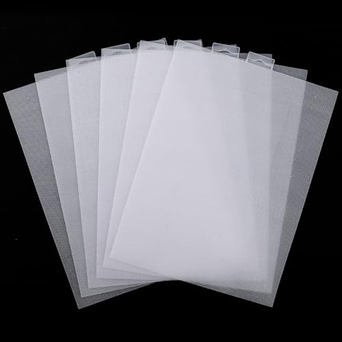 6 Stück Plastic Canvas Kreuzstich Kunststoffgitter, 14 CT Plastic Canvas Sheets, Kunststoff Nadelstich Leinwand, für Kreuzstich, DIY Bastelstrick, Häkelprojekte (20,9 × 27,9 cm) ﻿ von ktxaby