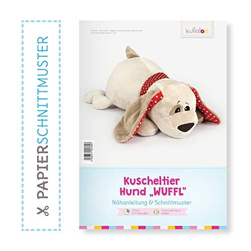 Hund nähen: Papierschnittmuster Hund “WUFFEL” von kullaloo