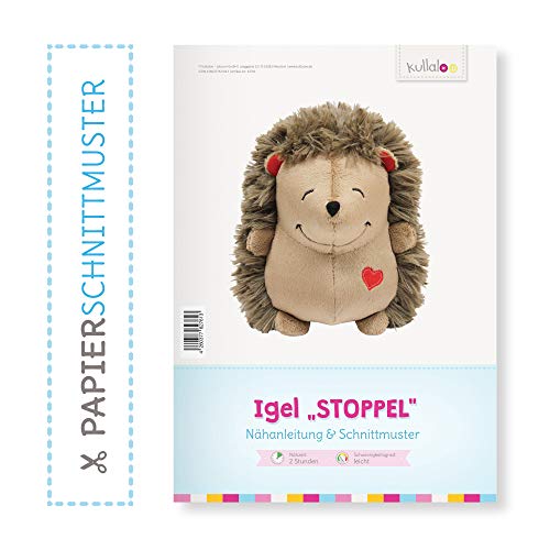 Igel nähen: Papierschnittmuster Igel “STOPPEL” von kullaloo