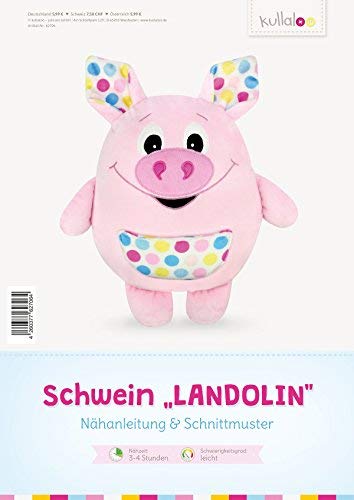 kullaloo - Schnittmuster & Nähanleitung für Kuschelkissen Schwein "Landolin" (deutsch) von kullaloo