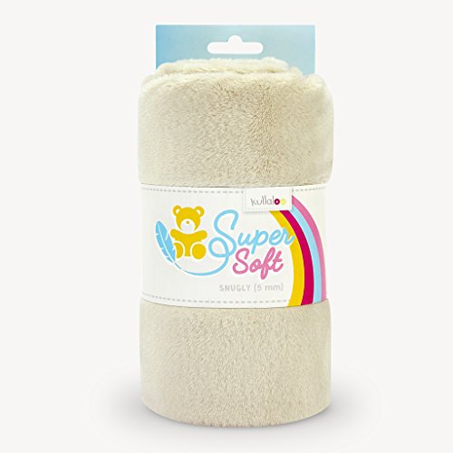 kullaloo Supersoft SNUGLY SB-Pack Plüschstoff, Minky, spielzeugtauglich, (Latte) von kullaloo