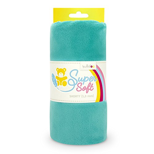 kullaloo Superweicher kurzer Plüschstoff zum Nähen/Minky-Stoff für Plüschtiere und Stofftiere. ✦ 100 x 75 cm. ✦ Florlänge 1,5 mm. ✦ Blaugrün kullaloo Superweicher kurzer Plüschstoff zum Nähen/Minky-Stoff für Plüschtiere und Stofftiere. ✦ 100 x 75 cm. ✦ Florlänge 1,5 mm. ✦ Blaugrün von kullaloo