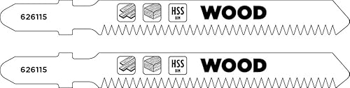 kwb 2x Stichsägeblätter Laminat (geeignet für Laminat, Hartholz, Bi-Metall, gehärtete Zähne, T-Aufnahme) von kwb