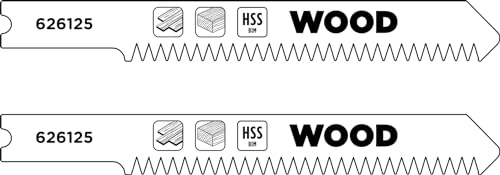 kwb 2x Stichsägeblätter Laminat (geeignet für Laminat, Hartholz, Bi-Metall, gehärtete Zähne, U-Aufnahme) von kwb