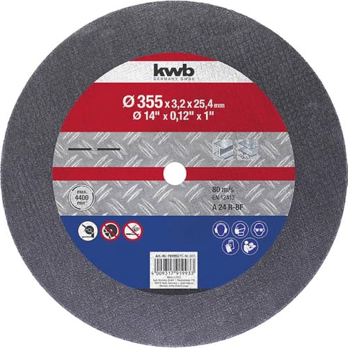 kwb 791993 Trennscheibe gerade 355 mm 1 St. Metall von kwb