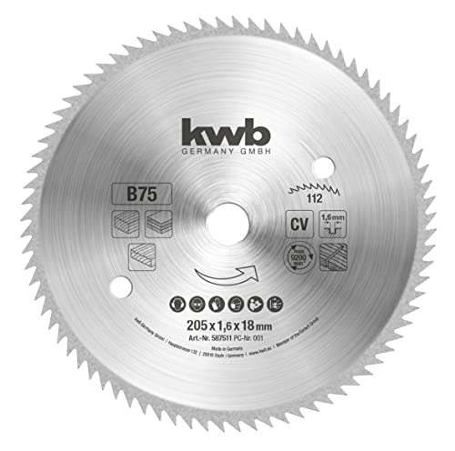 kwb 587511 Kreissägeblatt 205 x 18 mm 1 St. von kwb