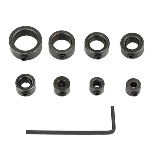 8pcs Kohlenstoffstahlbohrer Bitgrenze Ringe Stoppen Kragen Mit Schraubenschlüssel Zur Steuerung Der Tiefe Bei Holzbearbeitung Und Handwerksprojekten 8pcs Kohlenstoffstahlbohrer Bitgrenze Ringe Stoppen Kragen Mit Schraubenschlüssel Zur Steuerung Der Tiefe Bei Holzbearbeitung Und Handwerksprojekten von kwoifioy