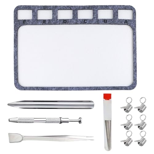 Hand Craft Perlen Matte Set 11pcs Studie Felted Schmuckzubehör Accessoire Mit Alphabetischen Perlensortierzubehör von kwoifioy