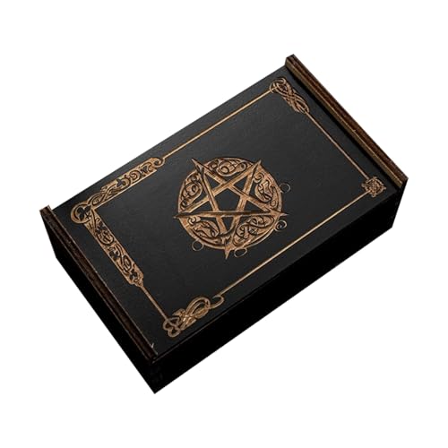 Tragbare Holz Tarot Karten Box Push Pull Karten Box Geschenke Fall Wahrsagerei Karte Lagerung Container Hexe Dekoration von kwoifioy