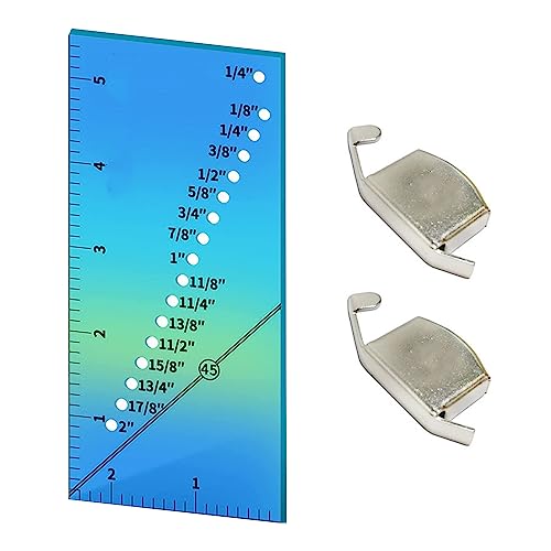 kwoifioy Nahtführungs Lineal Set Quilt Nahtführungslineal Nahtzugabe Lineal Perforierte Nahtlehren Zum Nähen Von Geraden Säumen von kwoifioy