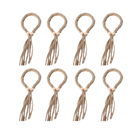 kwoifioy Twist Vorhangschnallen Handgefertigt Jutes Geflochtener Vorhang Seil Raffhalter Clip Holdback Vorhangzugang von kwoifioy