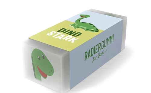 Dino Stark Radiergummi für Kinder, Dinosaurier-Design, Grün von la vida GmbH