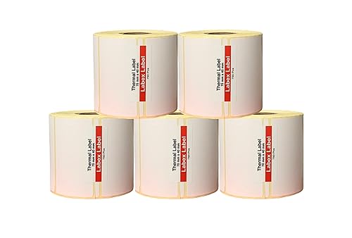 Labex Label - Thermo Etiketten 70x40 mm | Barcode etikett - Thermo etiketten auf rolle; 3.750 stück - 5 Rolle ;3.750 Thermo label Barcode/Adresse Thermo Etiketten von labex label