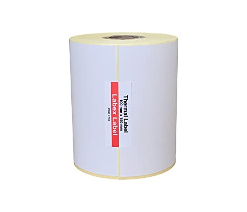 Labex Label - Versandetiketten 100x150 mm Thermo etiketten | Dhl-Ups versandetikett - Selbstklebendes Adressetikett, 250 Etiketten auf einer Rolle. von labex label