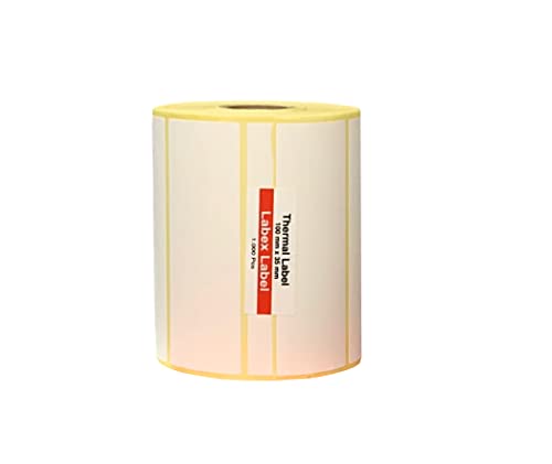 Thermo Etiketten 100x35 mm | Zebra etiketten - Thermo etiketten auf rolle; 1.000 stück - Thermotransfer etiketten - 1 Rolle ;1.000 Thermo label (1 Rolle) von labex label