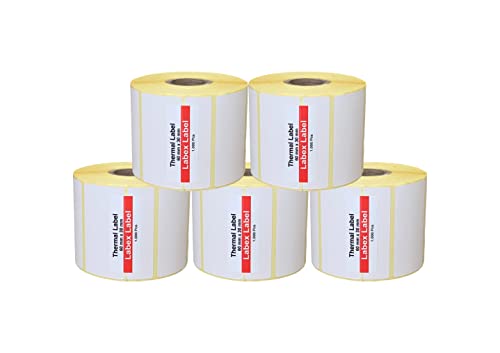 Labex Label - Thermo label 60x30 mm | Zebra etiketten - Thermodirekt Etiketten, adressetiketten - 5 Rolle ; 5.000 etiketten - Adressetiketten/Barcodeetiketten Thermo label von labex label