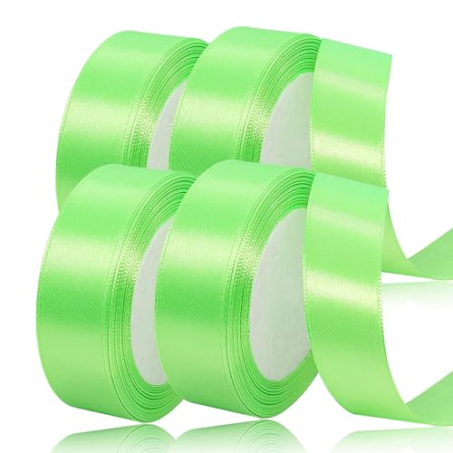 laeeyin Geschenkband Satinband 88m Geschenkband Breit, 20mm Schleifenband,Geschenkband Hochzeit Stoff, Satin-Geschenkband, Perfekt für Hochzeiten, Geburtstage und Festliche Anlässe (Hellgrün) von laeeyin