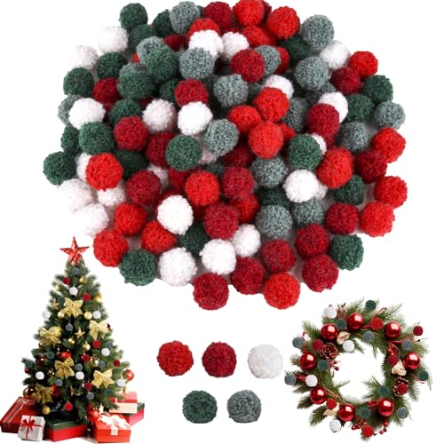 Pompons 140 Stück, Pompons zum Basteln 2cm, Flauschigen Pompoms, Bunte Bommeln Bälle Für Handgefertigte DIY-Kreativ-Handwerke, 5 Farben von lahnao