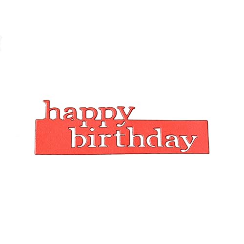 Stanzformen für Kartenherstellung, "Happy Birthday", Buchstaben, Stanzformen, DIY, Scrapbooking, Dekoration, Prägeschablone von lamphle