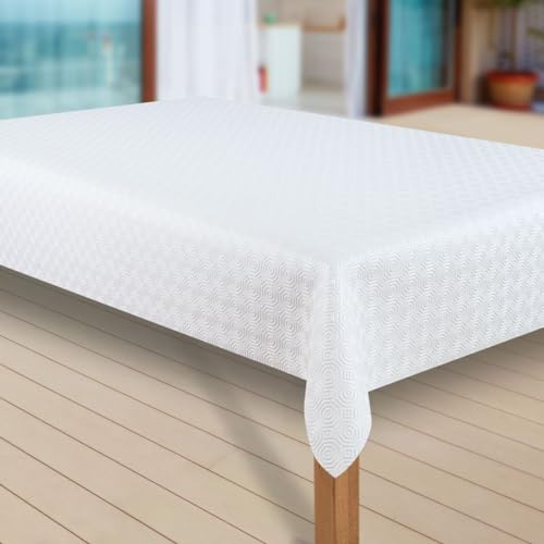 Tischdecke Molton Tischläufer Tischpolster Tischschoner Tischunterlage PVC abwaschbare Tischdecke Wasserabweisend Schutz |79|, Muster:Molton, Größe:120x500 von laro