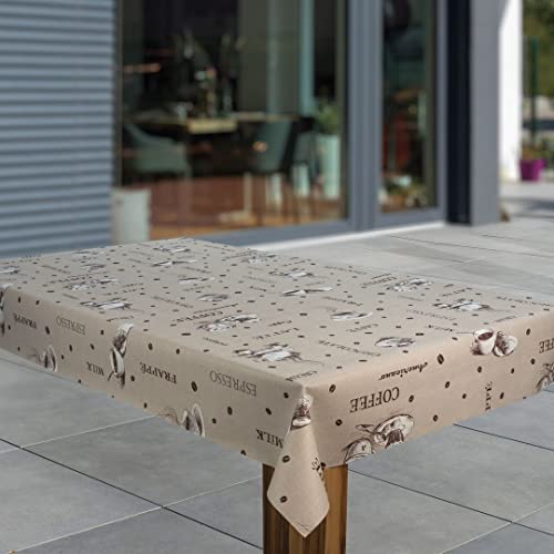 laro Wachstuch-Tischdecke Abwaschbar Garten-Tischdecke Wachstischdecke PVC Plastik-Tischdecken Eckig Meterware Wasserabweisend Abwischbar, Muster:Kaffee Espresso Braun Beige, Größe:130x220 laro Wachstuch-Tischdecke Abwaschbar Garten-Tischdecke Wachstischdecke PVC Plastik-Tischdecken Eckig Meterware Wasserabweisend Abwischbar, Muster:Kaffee Espresso Braun Beige, Größe:130x220 von laro