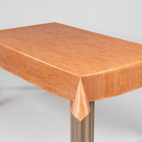 laro Wachstuch-Tischdecke Abwaschbar Garten-Tischdecke Wachstischdecke PVC Plastik-Tischdecken Eckig Meterware Wasserabweisend Abwischbar |70|, Muster:Leinenoptik Orange Bronze, Größe:90x90 laro Wachstuch-Tischdecke Abwaschbar Garten-Tischdecke Wachstischdecke PVC Plastik-Tischdecken Eckig Meterware Wasserabweisend Abwischbar |70|, Muster:Leinenoptik Orange Bronze, Größe:90x90 von laro