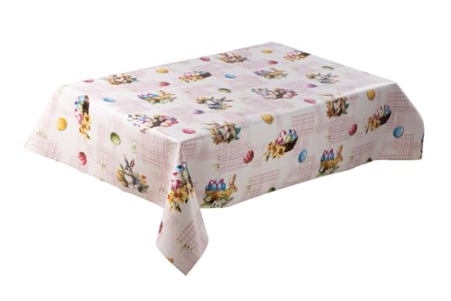 laro Wachstuch-Tischdecke Abwaschbar Wachstischdecke PVC Plastik-Tischdecken Eckig Meterware Abwischbar, Muster:Osterhase Rosa, Größe:110x240 laro Wachstuch-Tischdecke Abwaschbar Wachstischdecke PVC Plastik-Tischdecken Eckig Meterware Abwischbar, Muster:Osterhase Rosa, Größe:110x240 von laro