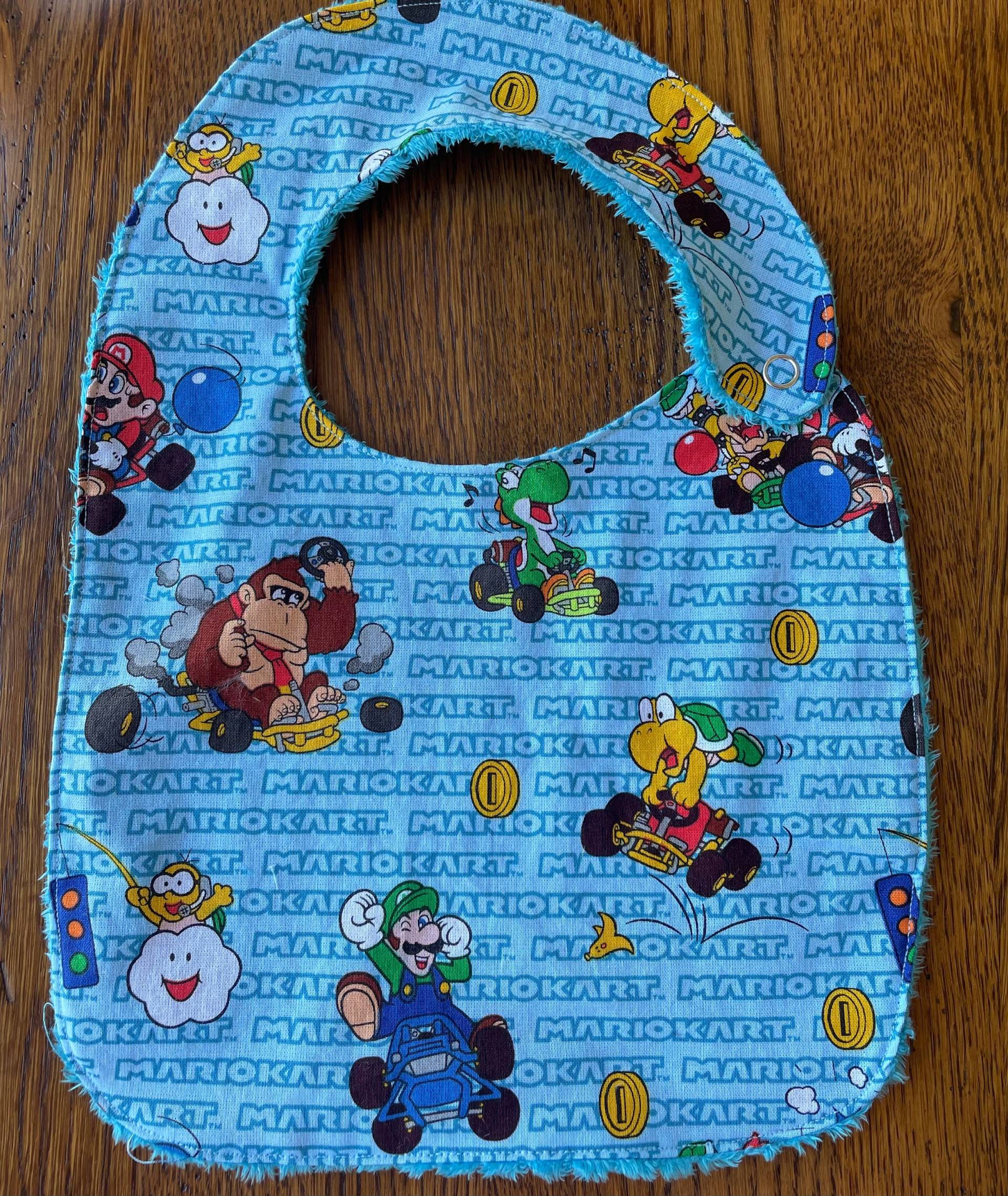 Neu... Mariokart Charaktere Gaming Minky Baby/Kleinkind Lätzchen von laurelwhite