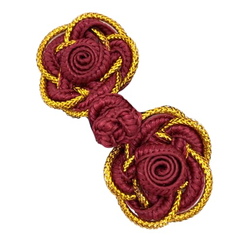 Chinesische Knoten, Rosen-Frosch-Knöpfe, zum Aufnähen, für traditionelle Cheongsam-Schals, Strickjacken, Pullover, Kostüme von lazyfun