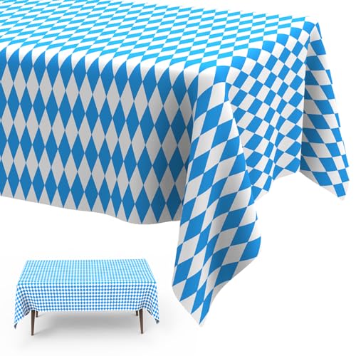 Oktoberfest Tischdecke,Biertisch Tischdecke,2 Oktoberfest Deko,Tischdecke Bierzeltgarnitur,Gartentischdecke Eckig Wetterfest,Tischdecken Für Biertische,Einweg Tischdecke,Plastiktischdecke,274x137cm von ldyllicStyle